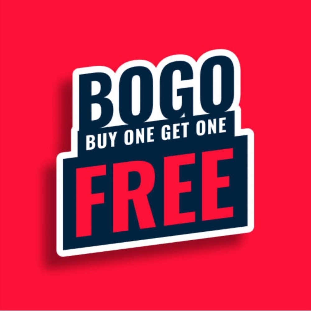BOGO Buy one get one free!!!!